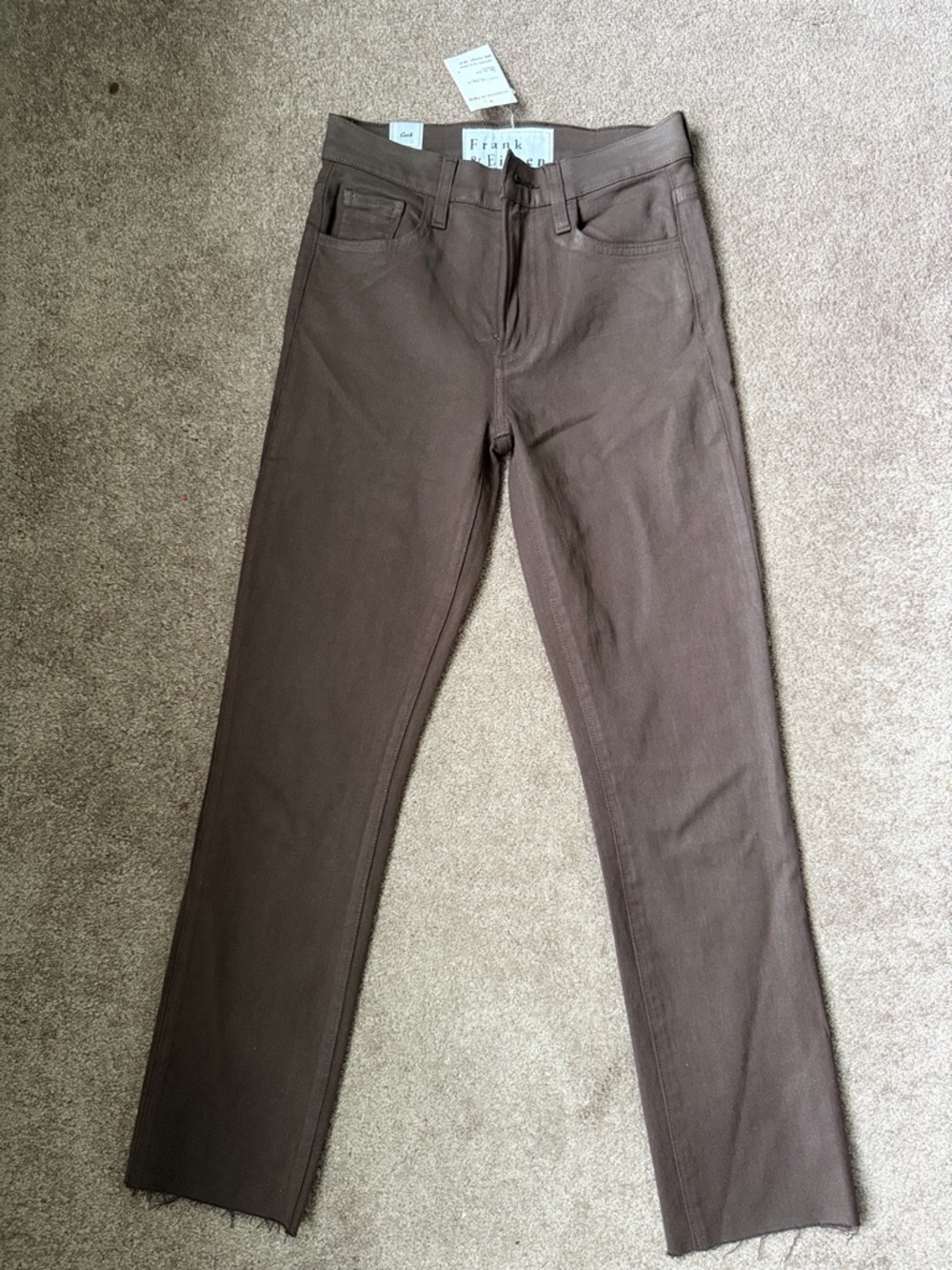 Frank & Eileen Brown Slim Straight Pants
